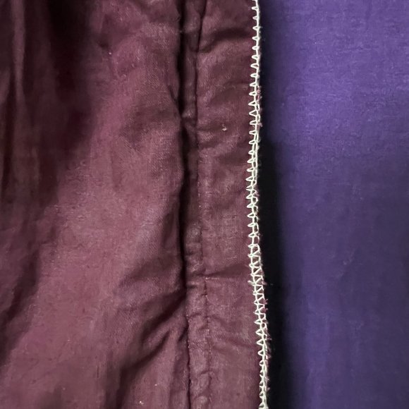 Grand Wine Coloured Lehenga Embellished with Pink and Gold Embroidered Flowers - Picture 12 of 17